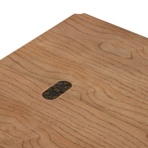 Flip Top Console Table In Toasted Ash