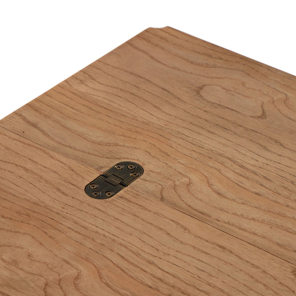 Flip Top Console Table In Toasted Ash