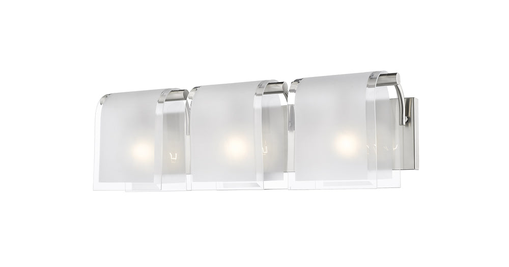 Zephyr 3 Light Vanity  in Brushed Nickel Finish