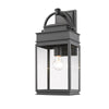 Fulton AC8230BK Outdoor Wall Light in Black