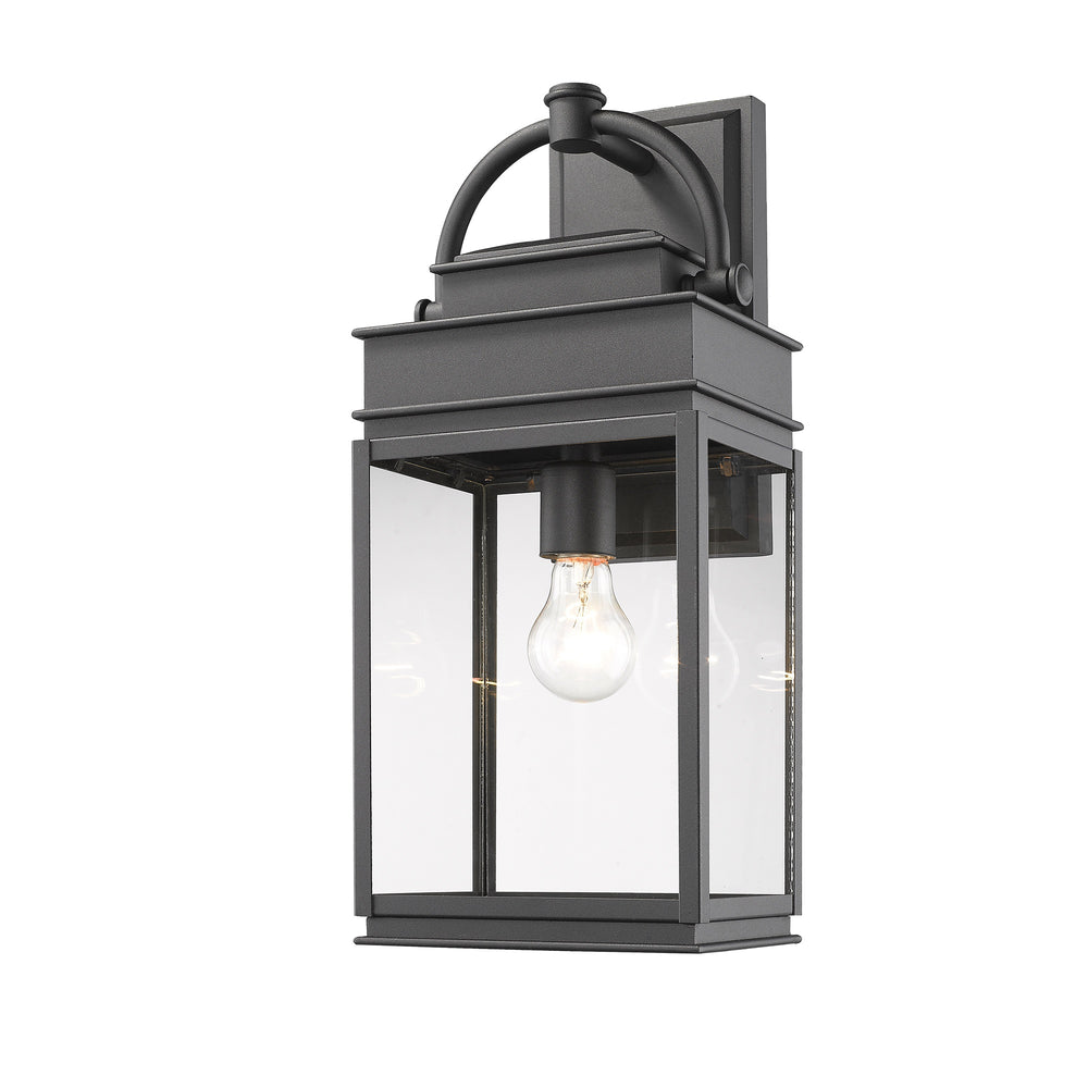Fulton AC8230BK Outdoor Wall Light in Black