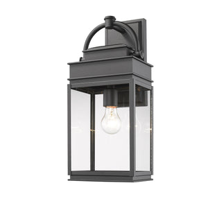 Fulton AC8230BK Outdoor Wall Light in Black