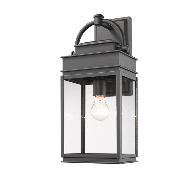 Fulton AC8230BK Outdoor Wall Light in Black