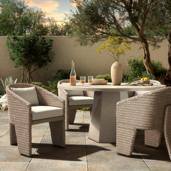 Fae Outdoor Dining Chair in White