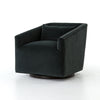 York Swivel Chair-Modern Velvet Smoke