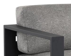 TAVIRA ARMCHAIR - CHARCOAL - LANIKAI SALT AND PEPPER