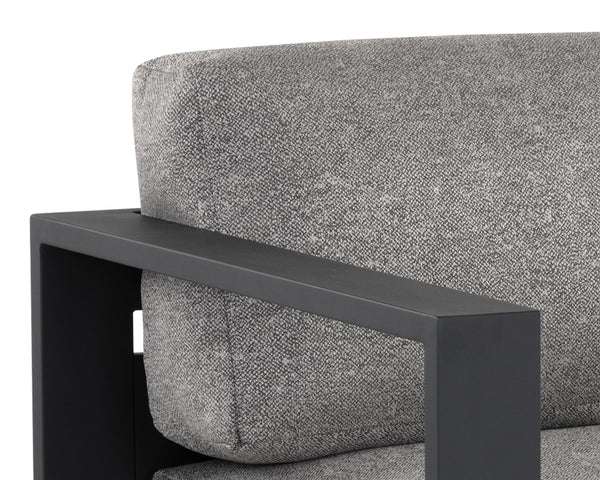 TAVIRA ARMCHAIR - CHARCOAL - LANIKAI SALT AND PEPPER