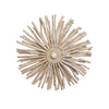 SMALL ROUND WALL SCONCE HANDCRAFTED WITH WHITEWASH EURCALYPTUS WOOD