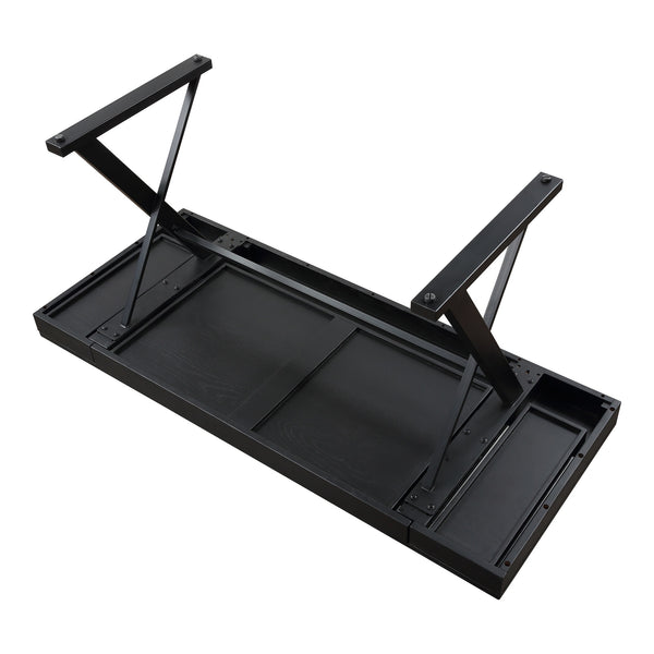 Moe's Profecto Desk Black with Soft-Close Drawers