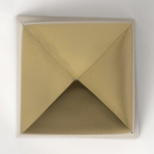 Giza (Set of 2) 4L x 4W Gold Elongated Pyramids