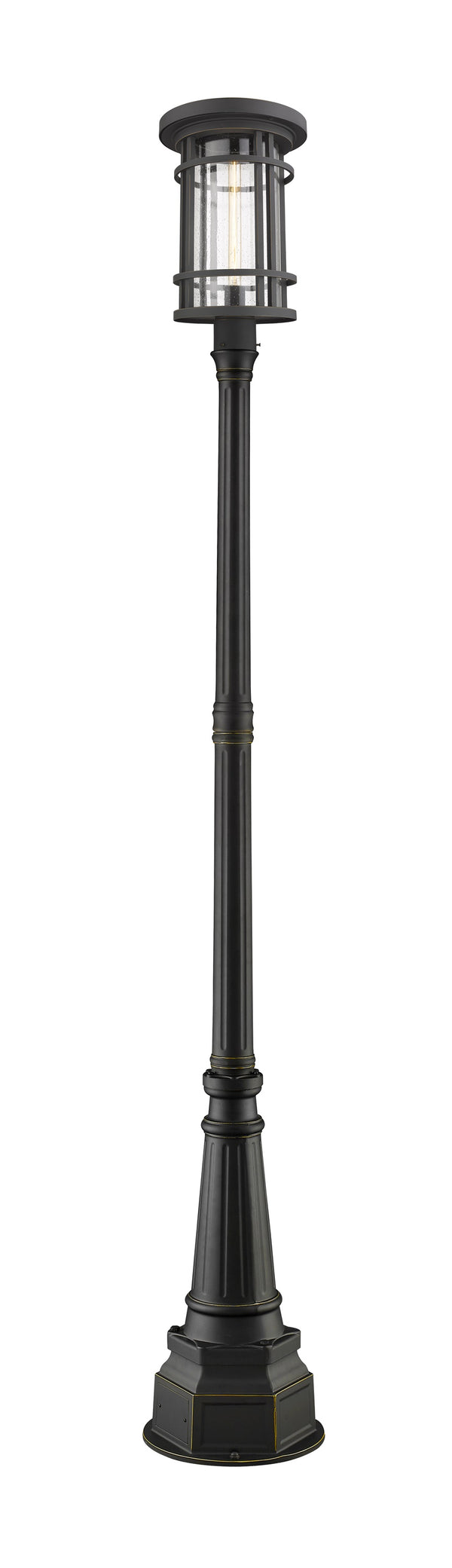 Jordan 1 Light Outdoor Post Mounted Fixture in Oil Rubbed Bronze Finish
