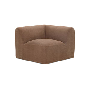Moe's Isla Corner Chair in Mocha