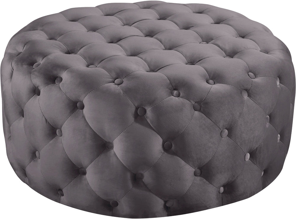 Percy Ottoman/Bench In Grey Velvet