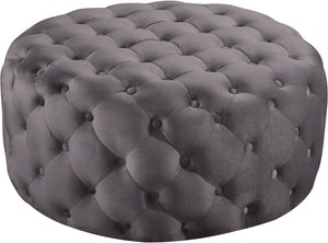 Percy Ottoman/Bench In Grey Velvet