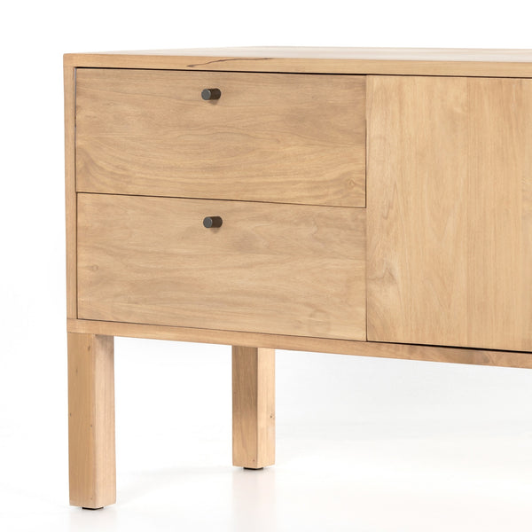Isador Media Console In Dry Wash Poplar