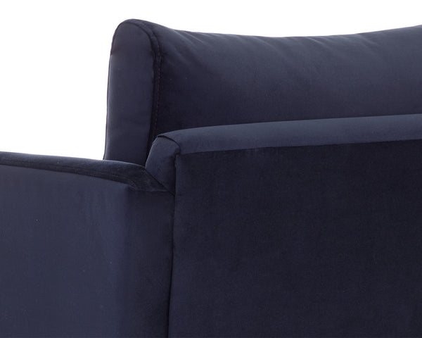 GEORGIE SWIVEL LOUNGE CHAIR - ABBINGTON NAVY
