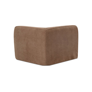 Moe's Isla Corner Chair in Mocha