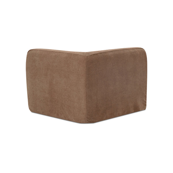 Moe's Isla Corner Chair in Mocha