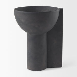 Sariah  9.1L x 8.3W x 10.8H Black Ceramic Vase