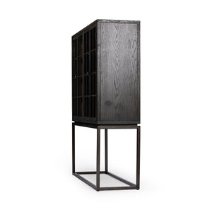 Palmer Cabinet in Charcoal Oak Veneer