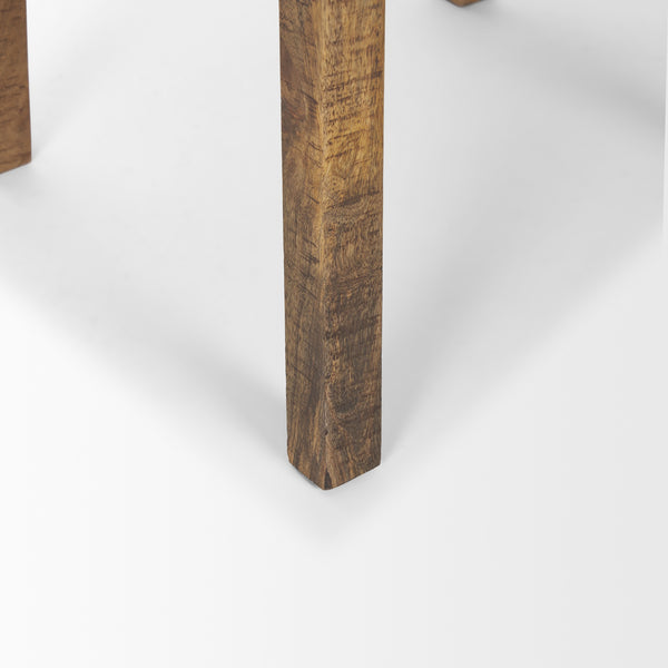 Rosie Large Brown Wood End Table