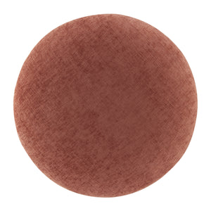 Cielo Chenille Ottoman, Millburry Coral
