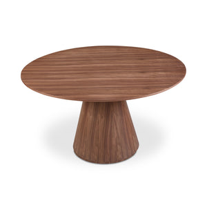 Moe's Otago Round Dining Table 54" Walnut Brown