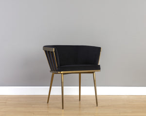 Caily Dining Armchair - Abbington Black
