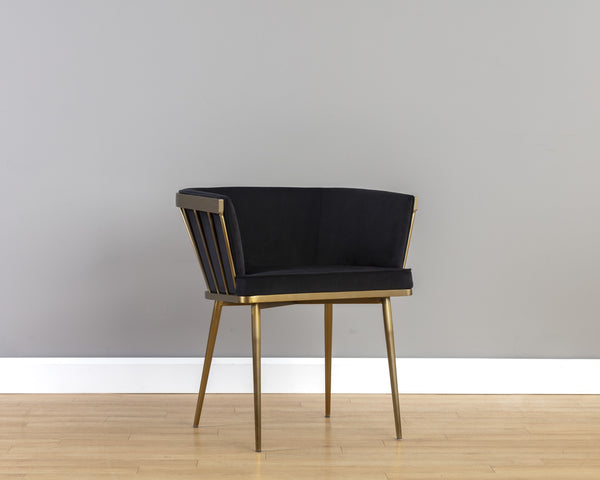Caily Dining Armchair - Abbington Black