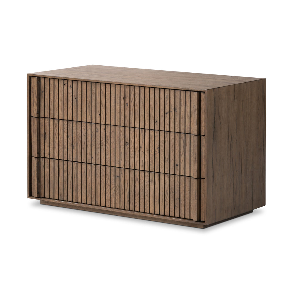 Leo Nightstand in Rustic Grey