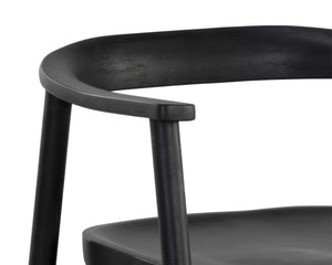 JEREMY DINING ARMCHAIR - BLACK