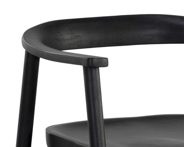 JEREMY DINING ARMCHAIR - BLACK
