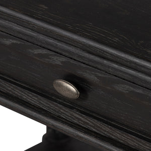 Toulouse Nightstand In Distressed Black
