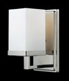 Tidal 1 Light Vanity in Chrome Finish