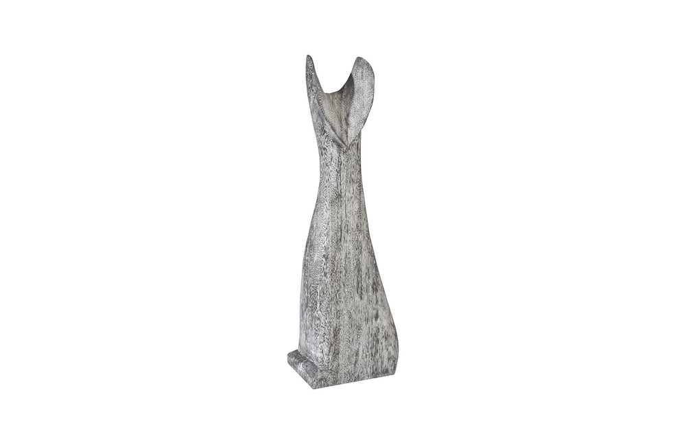 Cat Sculpture, Grey Stone, Small