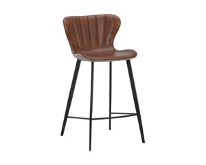 ARABELLA COUNTER STOOL - BRAVO COGNAC / NOVEMBER GREY