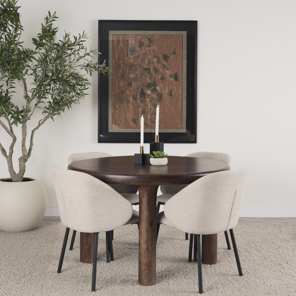 Pia Matte Black w/ Brushed Gold Metal Taper Candleholder (Set of 2)