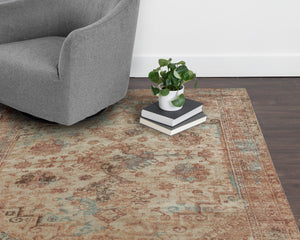 ZAGORA LOOM-KNOTTED RUG - RUST - 10' X 14'
