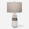 Comanche White Crackle Table Lamp