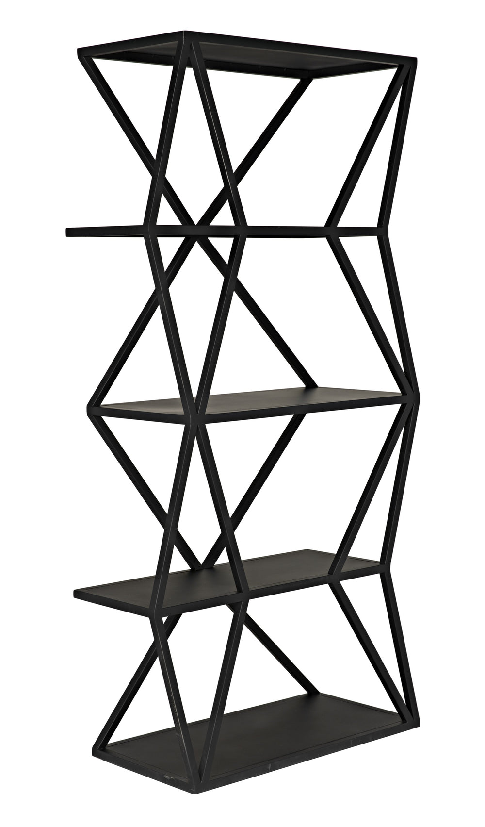 Sutro Shelf in Matte Black Industrial Steel
