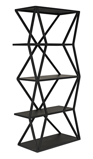 Sutro Shelf in Matte Black Industrial Steel