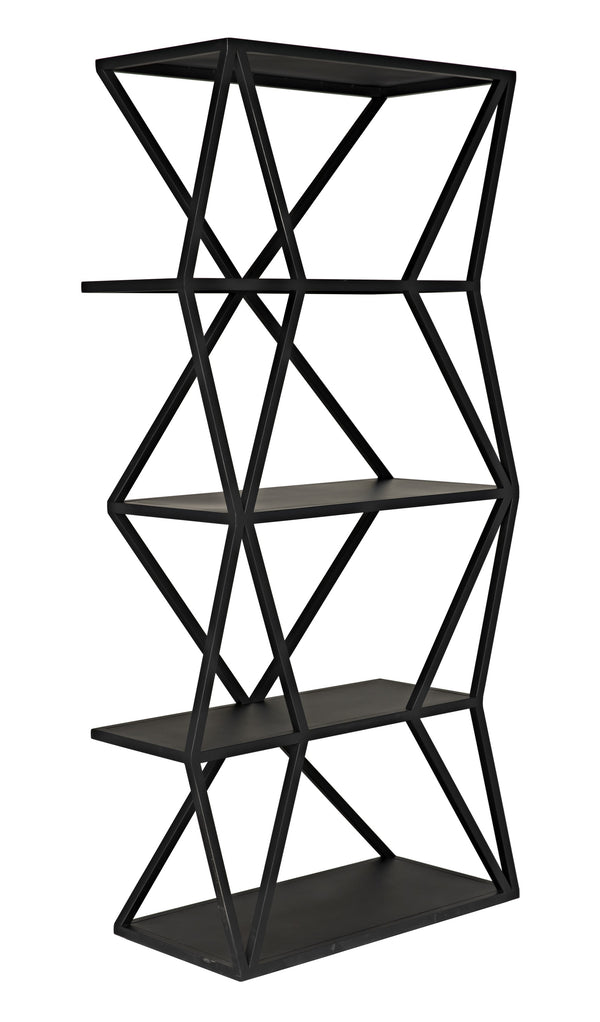 Sutro Shelf in Matte Black Industrial Steel