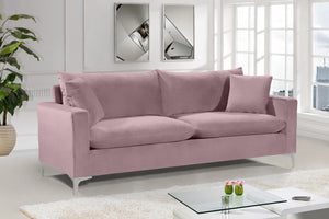 Lucy Sofa In Pink Velvet