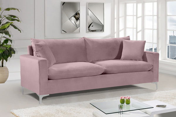 Lucy Sofa In Pink Velvet