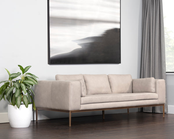 BURR SOFA - BALI BONE LEATHER