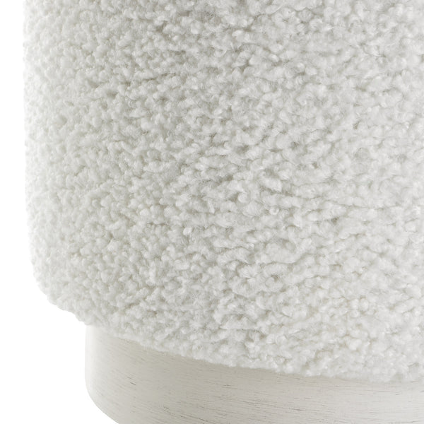 Avila White Ottoman