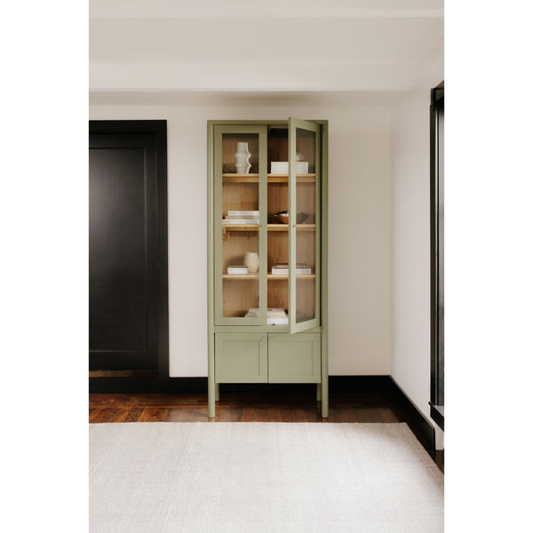 Moe's Hannah Tall Cabinet with Glass Doors