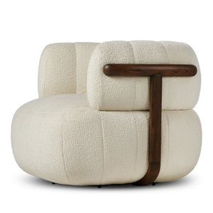 Doss Swivel Chair In Terra Brown Oak