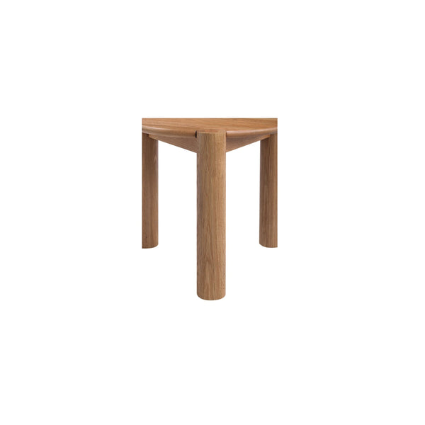 Jack Side Table Brushed Natural Oak with Column Legs