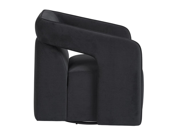 Kendrick Swivel Chair - Abbington Black